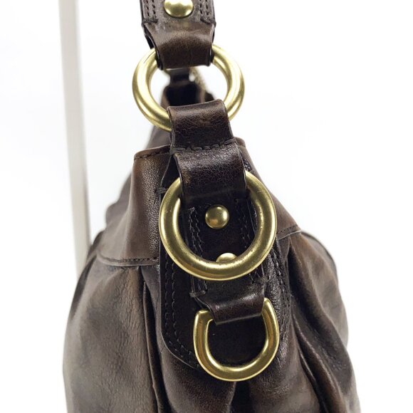COACH Madison Brown Shimmery Leather Hobo/Shoulder Bag - H0868-13250P - Picture 5 of 16